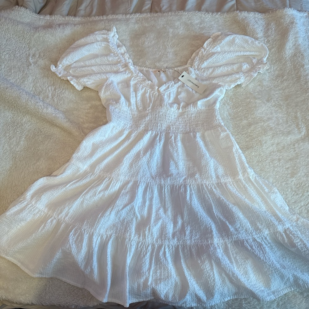 White brand new Francesca’s dress, orig price: $50